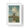 A Windmill on a Polder Waterway, Known as ‘In the Month of July’, Paul Joseph Constantin Gabriël, c. 1889 - Premium Vertical Framed Poster