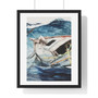  Premium Vertical Framed Poster,Study for The Gulf Stream (ca. 1898–1899) by Winslow Homer - Premium Vertical Framed Poster,Study for The Gulf Stream (ca. 1898–1899) by Winslow Homer 