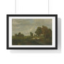 Théodore Rousseau's La mare , Premium Horizontal Framed Poster,Théodore Rousseau's La mare - Premium Horizontal Framed Poster