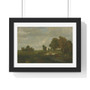 Théodore Rousseau's La mare , Premium Horizontal Framed Poster,Théodore Rousseau's La mare - Premium Horizontal Framed Poster