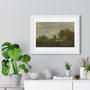 Théodore Rousseau's La mare , Premium Horizontal Framed Poster,Théodore Rousseau's La mare - Premium Horizontal Framed Poster