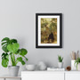  Premium Vertical Framed Poster,The Cave by Theodore Rousseau - Premium Vertical Framed Poster,The Cave by Theodore Rousseau 