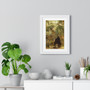  Premium Vertical Framed Poster,The Cave by Theodore Rousseau - Premium Vertical Framed Poster,The Cave by Theodore Rousseau 