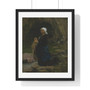 Jules Breton Washerwoman in Brittany 1865 -  Premium Framed Vertical Poster