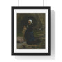 Jules Breton Washerwoman in Brittany 1865 -  Premium Framed Vertical Poster