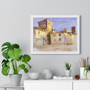 Borgo San Lorenzo  by John Singer Sargent , Premium Framed Horizontal Poster,Borgo San Lorenzo  by John Singer Sargent - Premium Framed Horizontal Poster