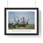 Trouville, Awaiting the Tide by Eugène Boudin - Premium Framed Horizontal Poster,Trouville, Awaiting the Tide by Eugène Boudin , Premium Framed Horizontal Poster,Trouville, Awaiting the Tide by Eugène Boudin - Premium Framed Horizontal Poster