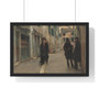 John Singer Sargent , Street in Venice , Premium Framed Horizontal Poster,John Singer Sargent - Street in Venice - Premium Framed Horizontal Poster