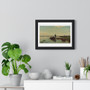 Paul_Gabriël's Polder landscape  , Premium Horizontal Framed Poster,Paul_Gabriël's Polder landscape  - Premium Horizontal Framed Poster