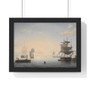  with the City in the Distance - Premium Framed Horizontal Poster,Fitz Henry Lane, Harbor of Boston, with the City in the Distance , Premium Framed Horizontal Poster,Fitz Henry Lane, Harbor of Boston, with the City in the Distance - Premium Framed Horizontal Poster,Fitz Henry Lane, Harbor of Boston