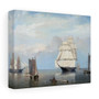 Salem Harbor Fitz Hugh Lane , Stretched Canvas,Salem Harbor Fitz Hugh Lane - Stretched Canvas