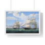 Fitz Henry Lane, The Ships Winged Arrow and Southern Cross in Boston Harbor , Premium Framed Horizontal Poster,Fitz Henry Lane, The Ships Winged Arrow and Southern Cross in Boston Harbor - Premium Framed Horizontal Poster,Fitz Henry Lane, The Ships Winged Arrow and Southern Cross in Boston Harbor - Premium Framed Horizontal Poster