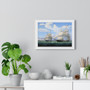  The Ships Winged Arrow and Southern Cross in Boston Harbor - Premium Framed Horizontal Poster,Fitz Henry Lane, The Ships Winged Arrow and Southern Cross in Boston Harbor , Premium Framed Horizontal Poster,Fitz Henry Lane, The Ships Winged Arrow and Southern Cross in Boston Harbor - Premium Framed Horizontal Poster,Fitz Henry Lane