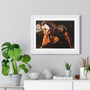 Corisca and the Satyr by Artemisia Gentileschi , Premium Framed Horizontal Poster,Corisca and the Satyr by Artemisia Gentileschi - Premium Framed Horizontal Poster