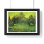 Public park with weeping willow the poet s garden  ,   Premium Framed Horizontal Poster,Public park with weeping willow the poet s garden  -   Premium Framed Horizontal Poster