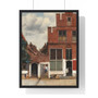 The Little Street (ca. 1658) by Johannes Vermeer  ,  Premium Framed Vertical Poster,The Little Street (ca. 1658) by Johannes Vermeer  -  Premium Framed Vertical Poster