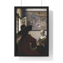 Johannes Vermeer’s Officer and Laughing Girl  ,  Premium Framed Vertical Poster,Johannes Vermeer’s Officer and Laughing Girl  -  Premium Framed Vertical Poster