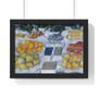 Gustave Caillebotte, Fruit Displayed on a Stand  ,  Premium Framed Horizontal Poster,Gustave Caillebotte, Fruit Displayed on a Stand  -  Premium Framed Horizontal Poster,Gustave Caillebotte, Fruit Displayed on a Stand  -  Premium Framed Horizontal Poster