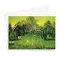 Public Park With Weeping Willow, The poet's garden, 1888 by Vincent Van Gogh -  Greeting Card - (FREE SHIPPING)