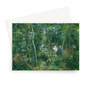 Edge of the Woods Near L'Hermitage, Pontoise (1879) by Camille Pissarro -  Greeting Card - (FREE SHIPPING)