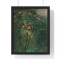  Premium Framed Vertical Poster,Gustave Caillebotte Le rosier fleuri - Premium Framed Vertical Poster,Gustave Caillebotte Le rosier fleuri 
