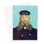 Vincent van Gogh's Portrait of Postman Roulin (1888) -  Greeting Card - (FREE SHIPPING)