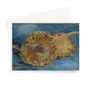 Sunflowers 1887 Vincent van Gogh Dutch -  Greeting Card - (FREE SHIPPING)