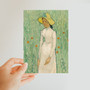 Vincent van Gogh - Girl in White - 1890 -  Classic Postcard - (FREE SHIPPING)