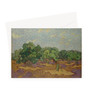 Olive Trees 1889 Vincent van Gogh Dutch -  Greeting Card - (FREE SHIPPING)