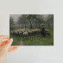 Anton Mauve's Herderin Met Kudde Schapen -  Classic Postcard - (FREE SHIPPING)