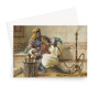 Carl_Haag_A_Nubian_harper -  Greeting Card - (FREE SHIPPING)