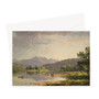 Mount Washington from the Saco River, a Sketch, by Sanford Robinson Gifford,c.1858 -  Greeting Card - (FREE SHIPPING)