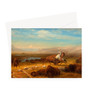 The_Last_of_the_Buffalo - Albert Bierstadt-1888 -  Greeting Card - (FREE SHIPPING)