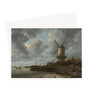The Mill at Wijk bij Duurstede, Jacob Isaacksz van Ruisdael, c. 1668 - c. 1670 -  Greeting Card - (FREE SHIPPING)
