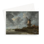 The Mill at Wijk bij Duurstede, Jacob Isaacksz van Ruisdael, c. 1668 - c. 1670 -  Greeting Card - (FREE SHIPPING)