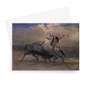 Albert Bierstadt's Sketch for The Last of the Buffalo -  Greeting Card - (FREE SHIPPING)