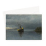Albert Bierstadt's Wreck of the Ancon -  Greeting Card - (FREE SHIPPING)
