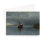 Albert Bierstadt's Wreck of the Ancon -  Greeting Card - (FREE SHIPPING)