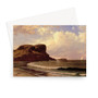 Alfred T Bricher's Castle Rock, Nahant, Massachusetts -  Greeting Card - (FREE SHIPPING)