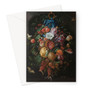 Festoon of Fruit and Flowers, Jan Davidsz. de Heem, 1660 - 1670 -  Greeting Card - (FREE SHIPPING)