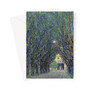 Gustav Klimt's Allee at Schloss Kammer (1910)  -  Greeting Card - (FREE SHIPPING)