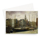 The Damrak, Amsterdam, George Hendrik Breitner, 1903 -  Greeting Card - (FREE SHIPPING)