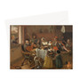The Merry Family, Jan Havicksz. Steen, 1668 -  Greeting Card - (FREE SHIPPING)