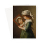 Julie Le Brun (1780–1819) Looking in a Mirror 1787 by Elisabeth Louise Vigée Le Brun Greeting Card - (FREE SHIPPING)