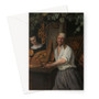 The Baker Arent Oostwaard and his Wife, Catharina Keizerswaard, Jan Havicksz. Steen, 1658 -  Greeting Card - (FREE SHIPPING)