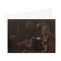 The Drunken Couple, Jan Havicksz. Steen, c. 1655 - c. 1665 -  Greeting Card - (FREE SHIPPING)