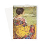 Lubov Makarovna Brodskaya by I.Brodsky -  Greeting Card - (FREE SHIPPING)