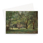 _Петрович_Боголюбов_-_Вид_на_Франтишкови-Лазне - View of Frantiskovy Lazne by Alexey Bogolyubov  -  Greeting Card - (FREE SHIPPING)