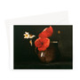 Poppies and Daisies (1867) by Odilon Redon Greeting Card - (FREE SHIPPING)