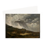 Georges Michel's Gezicht op de heuvel van Montmartre (Voor het onweer, ‘Avant_l’Orage’) Greeting Card - Free Shipping